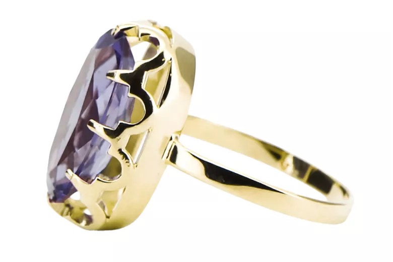 Inel Alexandrit Aur galben 14K Vintage Craft  vrc253y